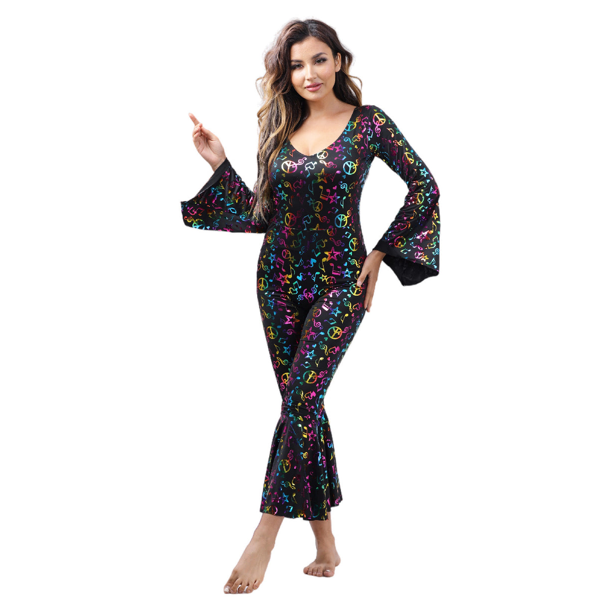 Halloween Carnival Disco Note jumpsuit